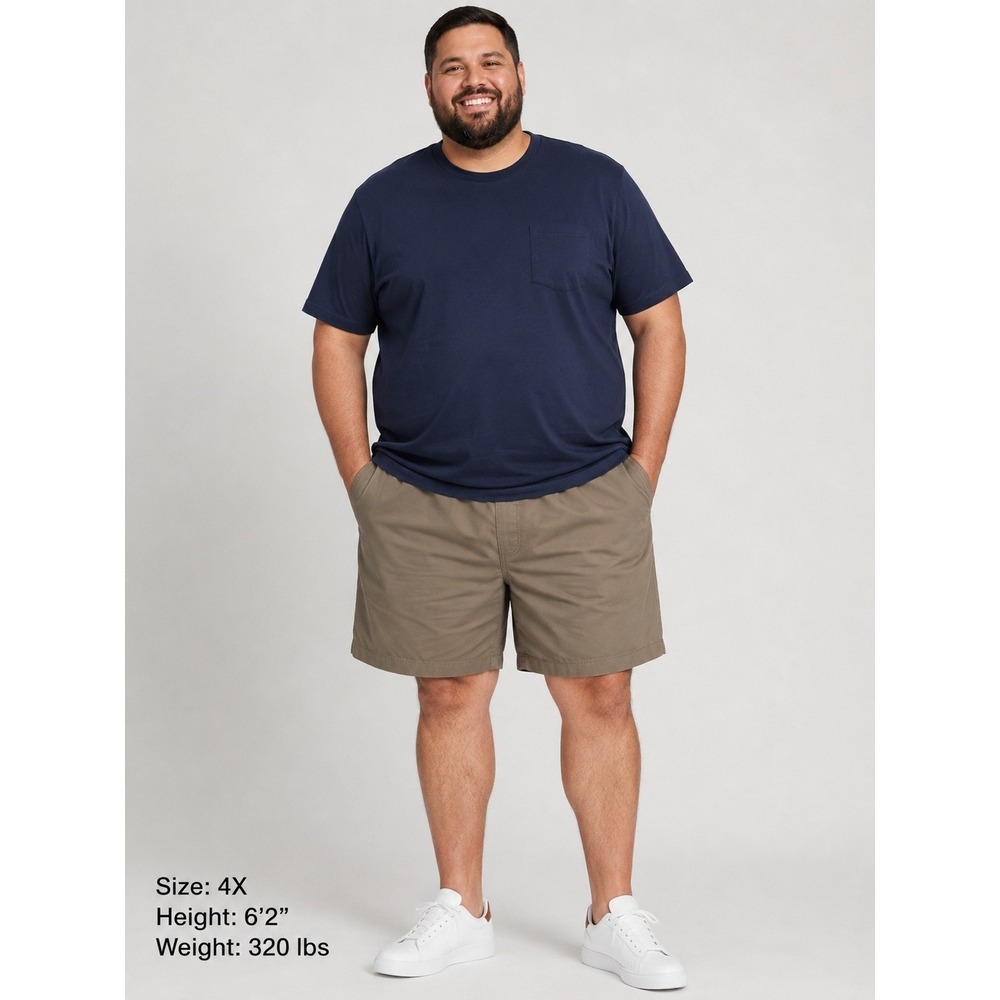 Sonoma Goods For Life® Men's Above The Knee Pull-On Shorts (Khaki) Size 4XB